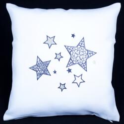 4-Home Față de pernă de Crăciun Blue stars, 40 x 40 cm