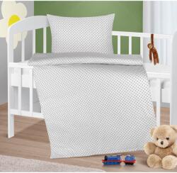 BellaTEX Lenjerie de pat din bumbac pentru copii Bellatex Agata Rhomboid gri, 90 x 135 cm, 45 x 60 cm Lenjerie de pat