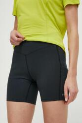 Montane sport rövidnadrág Ineo Lite női, fekete, sima, magas derekú, FINLS17 - fekete S