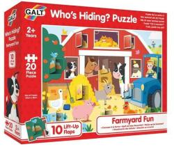 Galt Puzzle cu surprize - Distractie la ferma (20 piese) (1005536) - all4me Puzzle