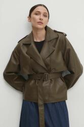 Answear Lab rövid kabát női, barna, átmeneti - barna L