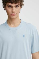 G-Star Raw pamut póló férfi, sima - kék L - answear - 15 990 Ft