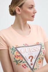 Guess t-shirt női, narancssárga, W4GI24 J1314 - narancssárga XS