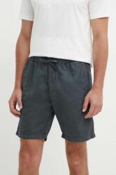 Pepe Jeans vászon rövidnadrág RELAXED LINEN SMART SHORTS szürke, PM801093 - szürke 34