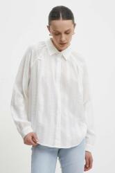 ANSWEAR pamut ing női, galléros, fehér, regular - fehér S/M - answear - 13 990 Ft