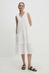 ANSWEAR pamut ruha fehér, mini, harang alakú - fehér S - answear - 41 990 Ft