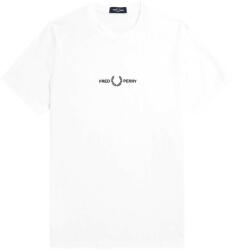 FRED PERRY T-Shirt Embroidered M4580 100 white (M4580 100 white)