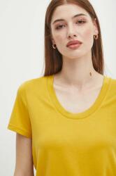 Medicine t-shirt női, sárga - sárga S - answear - 4 790 Ft