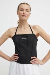 Guess top RUTH női, nyitott hátú, fekete, V4GP15 KC5U1 - fekete XL