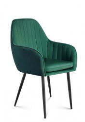 Mark Adler Modern ebédlő szék étkezőszék irodai szék puha szivaccsal, kényelmes szék 6.0, Zöld (Prince-60-Green)