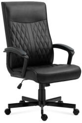 Mark Adler Premium Főnöki Szék forgószék, kényelmes irodai szék Fordított bőr , Fekete (BOSS-32-BLACK)