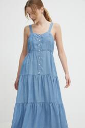 Pepe Jeans ruha EDITH midi, harang alakú, PL953483 - kék XS