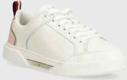 Tommy Hilfiger bőr sportcipő SPORTY CHIC COURT SNEAKER fehér, FW0FW07814 - fehér Női 37