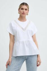 Twinset pamut póló női, fehér - fehér XS - answear - 57 990 Ft