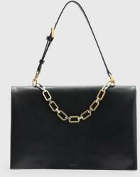 AllSaints bőr táska LUCA SHOULDER BAG fekete, W003XA - fekete Univerzális méret