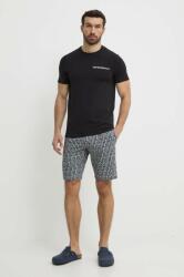 Emporio Armani Underwear pizsama fekete, férfi, mintás, 111573 4R508 - fekete M