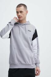 Fila felső Truden szürke, férfi, mintás, kapucnis, FAM0622 - szürke L