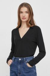 Benetton hosszú ujjú női, fekete - fekete L - answear - 9 990 Ft