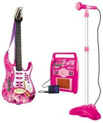 Bebeking Chitara pentru fetite ROCK cu amplificator, MP3 si microfon Instrument muzical de jucarie