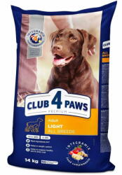  Club4Paws Premium Száraztáp minden fajta túlsúlyos kutyák számára Light 14 kg
