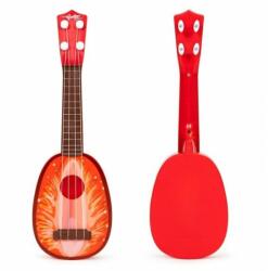 ECOTOYS Chitara ukulele pentru copii cu 4 corzi Ecotoys MJ030 - Capsuna (EDIMJ030STRAWBERRY) - babyneeds