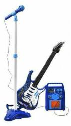 Kruzzel Set chitara, amplificator si microfon 72 x 24 cm Kruzzel MY18260 (MY18260_Albastru) - babyneeds Instrument muzical de jucarie
