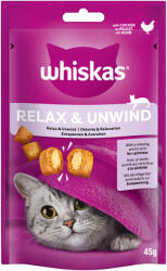 Whiskas 8x45g Whiskas Relax & Unwind csirke macskasnack