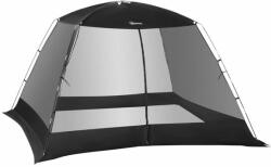ART Cort camping/plaja, plasa, 4-6 persoane, cu geanta, negru, 300x300x200 cm (AR144435)