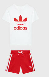 Adidas Set tricou și pantaloni scurți IB9894 Alb Regular Fit
