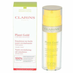 Clarins - Ulei hranitor pentru piele 2 in 1, Clarins Plant Gold Nutri-Revitalizing Oil-Emulsion, 35 ml