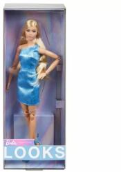 Mattel Barbie Looks: Pasztell kollekció - Barbie baba csíkos ruhában (HRM15) - jatekbolt