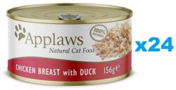 Applaws Cat Csirkemell kacsával húslevesben 24x156g