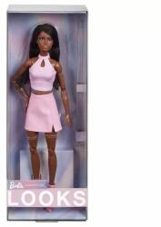 Mattel Barbie Looks: Pasztell kollekció - Barbie baba rózsaszín ruhában (HRM13) - jatekbolt