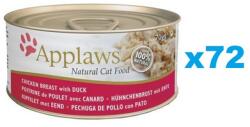 Applaws Cat Csirkemell kacsával húslevesben 72x156g