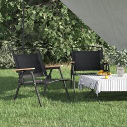 vidaXL 2 db fekete oxford szövet camping szék 54 x 43 x 59 cm (319482) - vidaxl