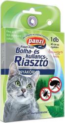Panzi zgardă anti purici și căpușe cu efect repelent pentru pisici (43 cm | Alb)