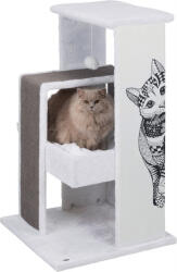TRIXIE Maria suport de zgâriat cu bile pentru pisici, cu două etaje (58 x 58 cm | Înălţime: 101 cm)