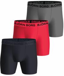 Björn Borg Boxeri sport bărbați "Björn Borg Performance Boxer 3P - pink/grey