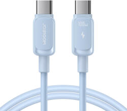 JOYROOM USB-C - USB-C A14 Kábel - 1.2m 5A 100W - Kék (S-CC100A141BL)