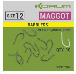 Korum XPERT MAGGOT BARBLESS HOOKS - SIZE 16 (K0310205)