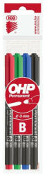 ICO Ohp Permanent Marker B 4 Különböző Szín Polibliszter (9580041000)
