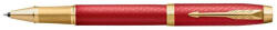 Parker Royal Im Premium Rollertoll Piros Cizellált Arany Klipsz 2143647 (7060251004)
