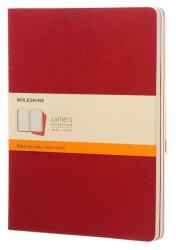 Moleskine Jegyzetfüzet Cahier 3 Darab Ch121 Piros Xl Vonalas (7500096004)