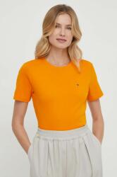 Tommy Hilfiger pamut póló női, narancssárga - narancssárga XS