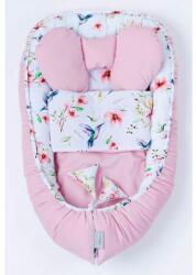  Belisima Velvet babafészek párnával és takaróval - Rózsaszín kolibri