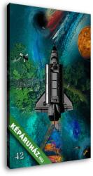 Vászonkép: Premium Kollekció: Spaceship (MenzArt)(100x145 cm)