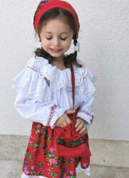 Ie Traditionala Costum Traditional Fetite 1-8 ani ( rosu ) - ietraditionala - 249,00 RON