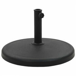 vidaXL Suport umbrelă de soare, negru, 19 kg, polirășină, rotund (45197) - izocor