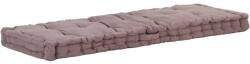 vidaXL Pernă podea canapea din paleți, gri taupe, 120x40x7 cm, bumbac (48681) - comfy