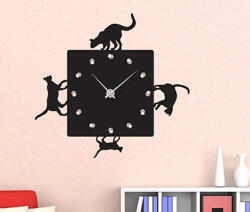 4 Decor Sticker ceas de perete Cu Pisici